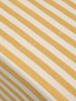 Honey Pembroke Stripe Linen Blend Tablecloth