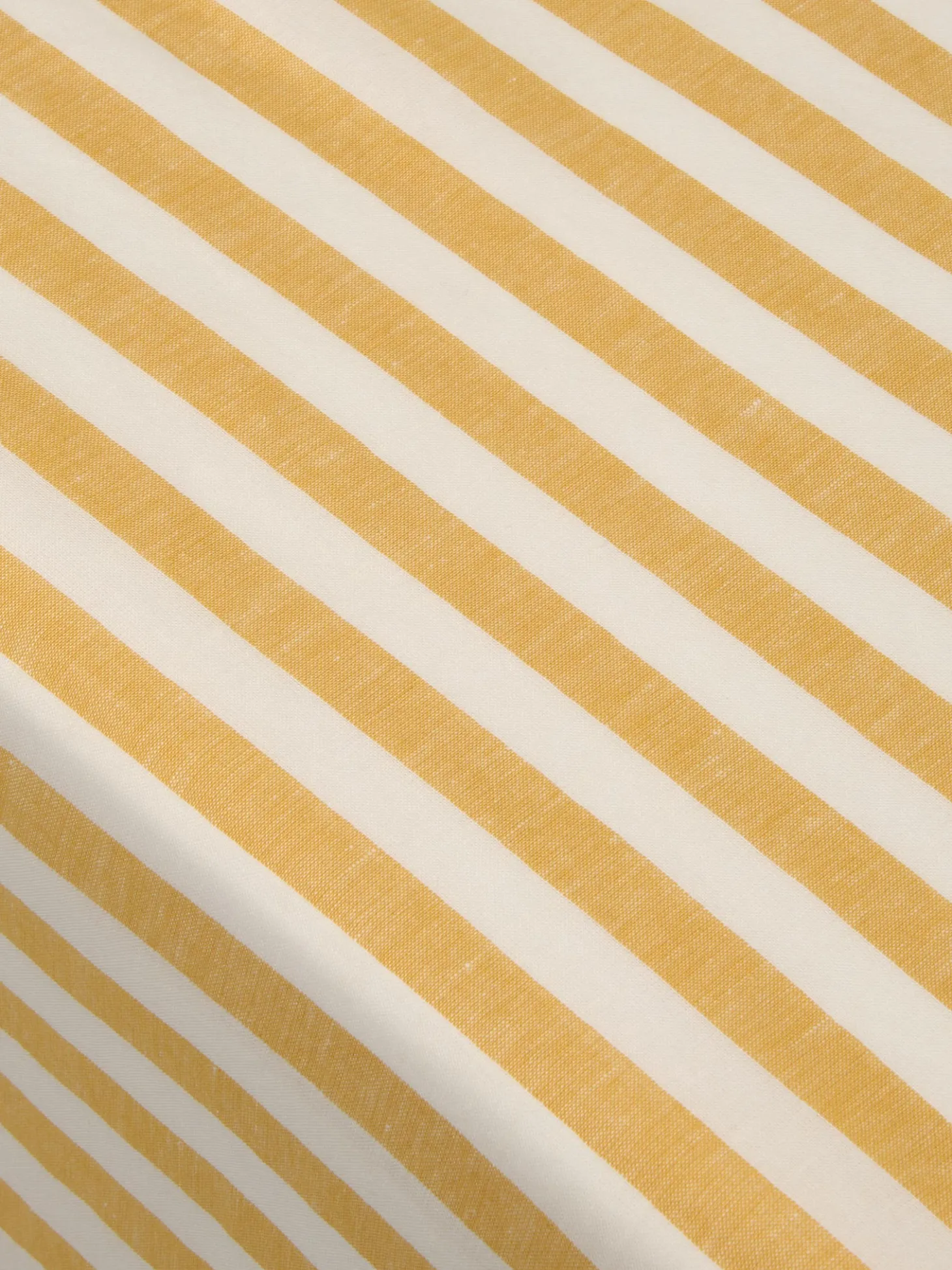 Honey Pembroke Stripe Linen Blend Tablecloth