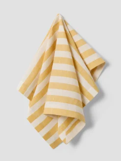 Honey Pembroke Stripe Linen Blend Napkins Set of 4