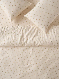 Honey Posy Bud Linen Blend Duvet Cover