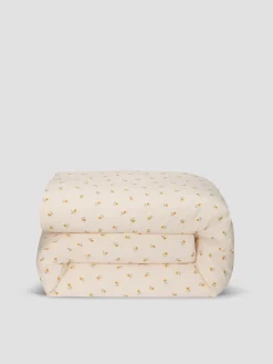 Honey Posy Bud Linen Blend Duvet Cover