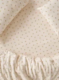 Honey Posy Bud Linen Blend Fitted Sheet
