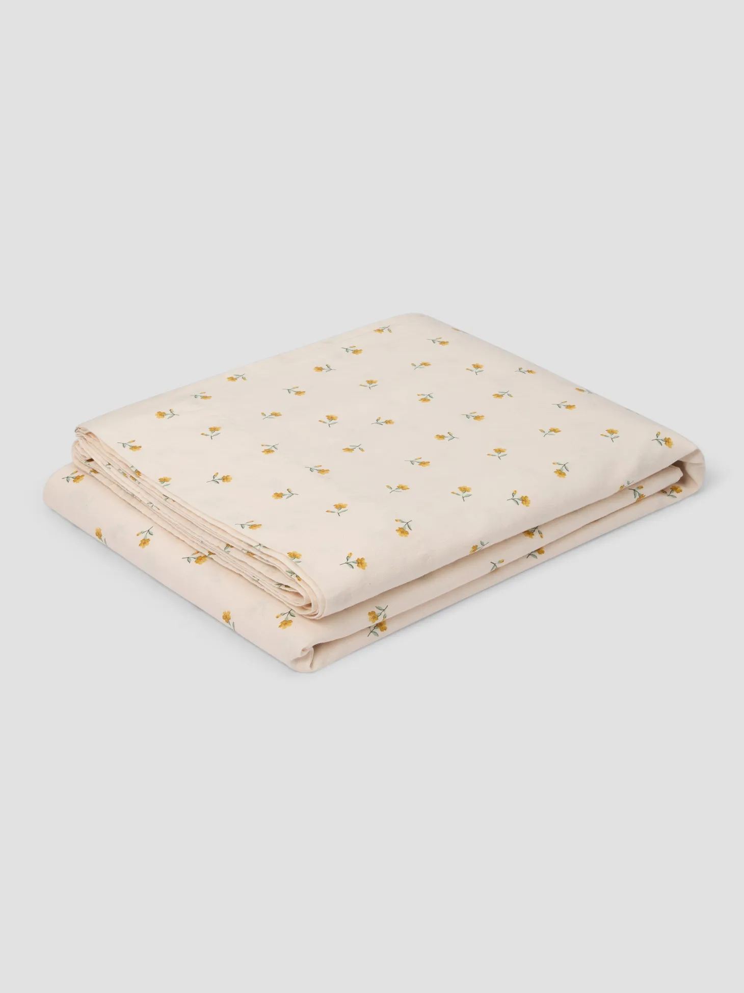 Honey Posy Bud Linen Blend Flat Sheet