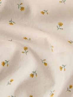 Honey Posy Bud Linen Blend Flat Sheet