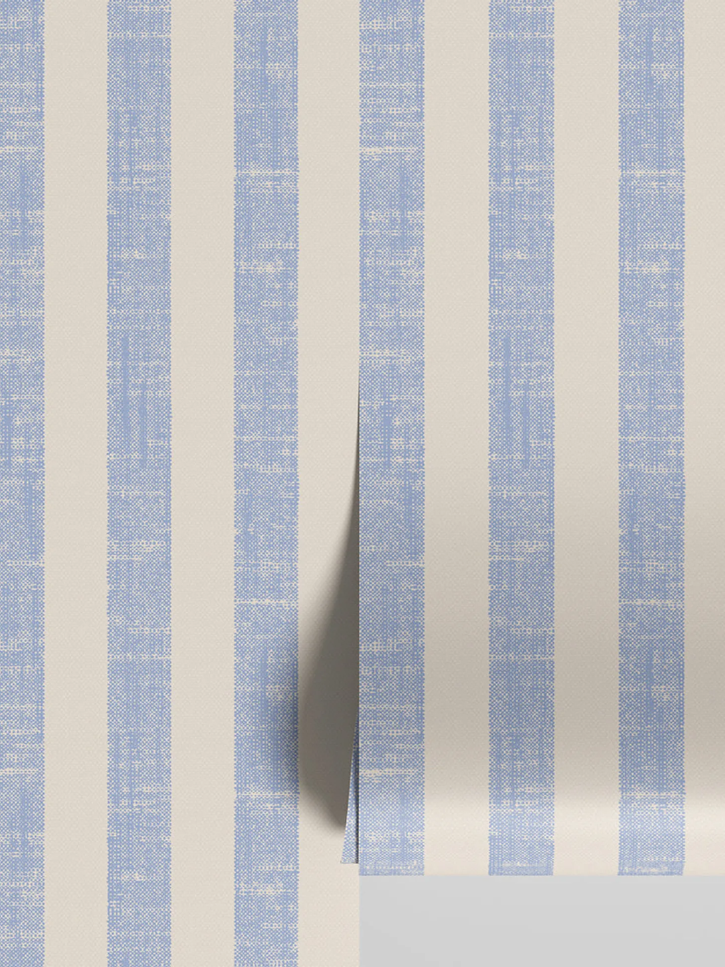 Meadow Blue Pembroke Stripe Wallpaper