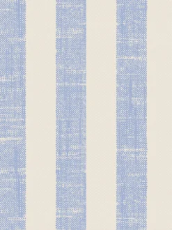 Meadow Blue Pembroke Stripe Wallpaper
