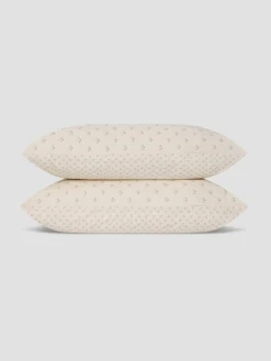 Mellow Green Martha Floral Cotton Pillowcases (Pair)