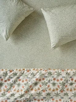 Mellow Green Standen Cotton Fitted Sheet