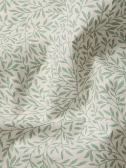 Mellow Green Standen Cotton Pillowcases (Pair)