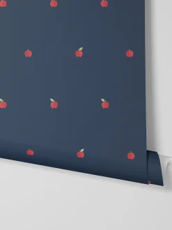Moonlit Blue Apple Wallpaper