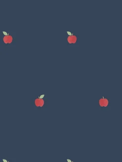 Moonlit Blue Apple Wallpaper
