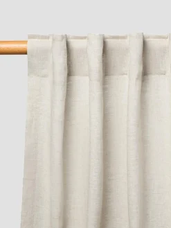 Oatmeal Linen Blend Curtain (Pair)