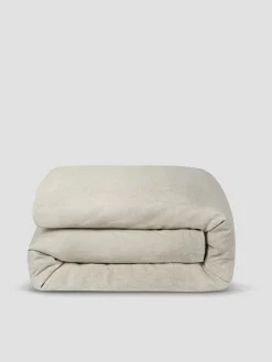 Oatmeal Linen Blend Duvet Cover