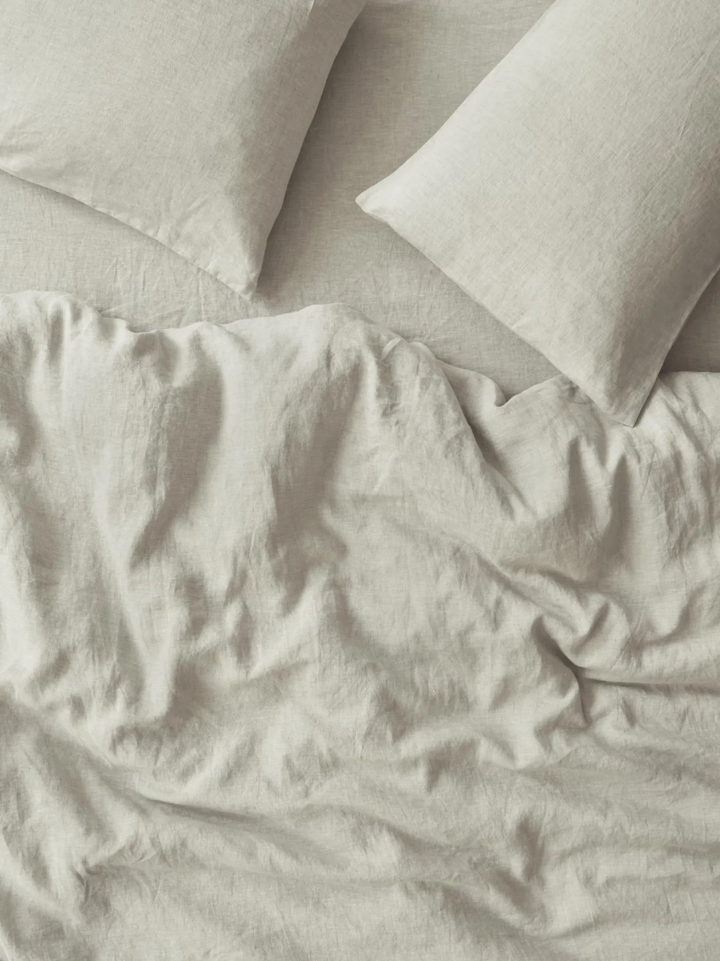 Oatmeal Linen Blend Duvet Cover