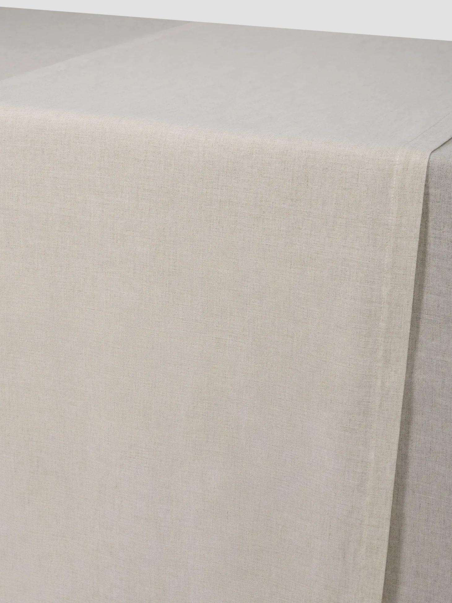 Oatmeal Linen Blend Table Runner