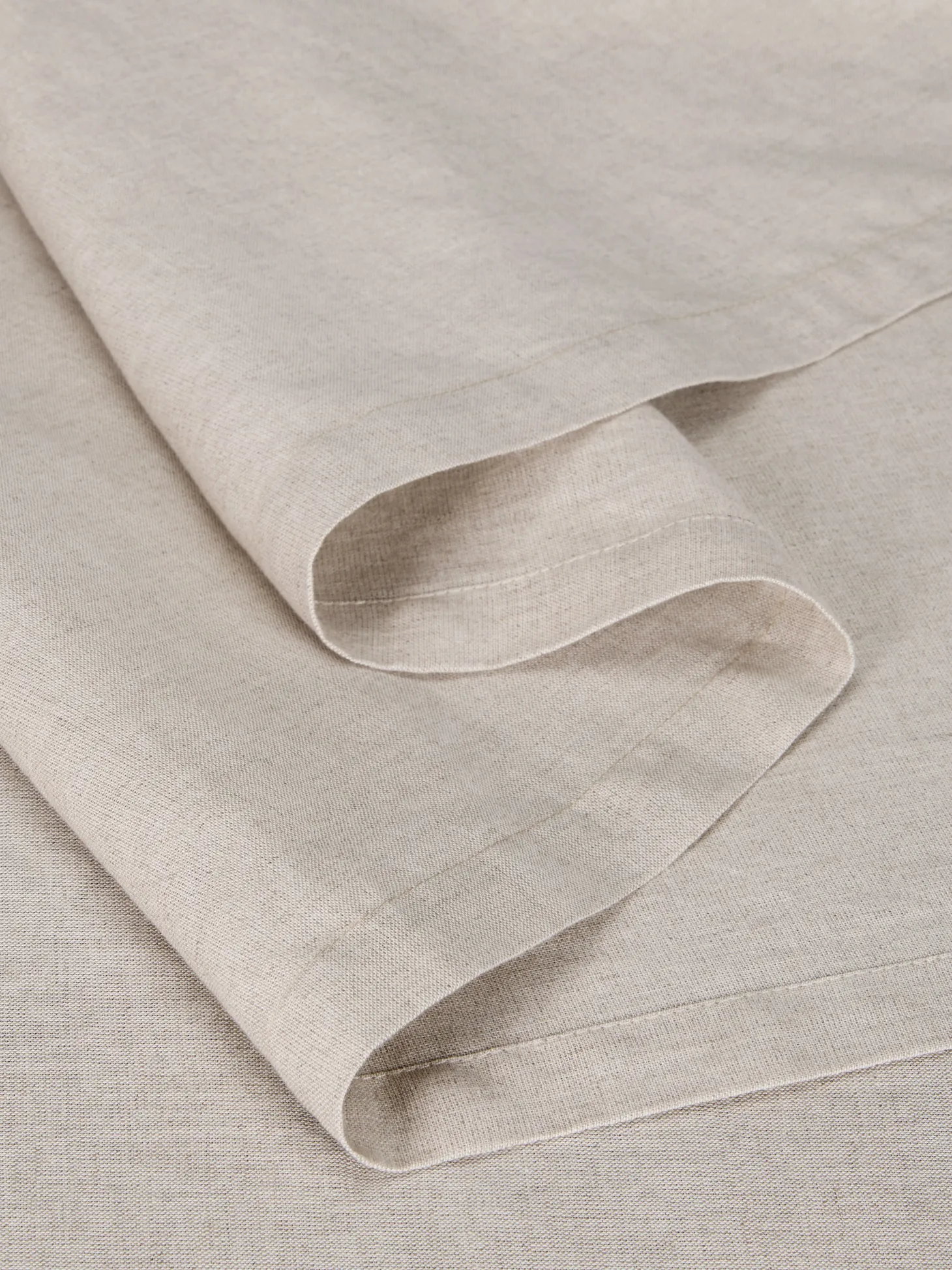 Oatmeal Linen Blend Table Runner