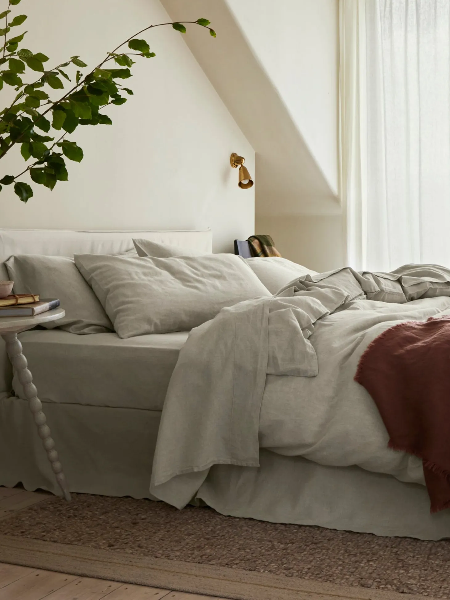Oatmeal 100% Linen Duvet Cover
