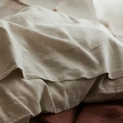 Oatmeal 100% Linen Flat Sheet