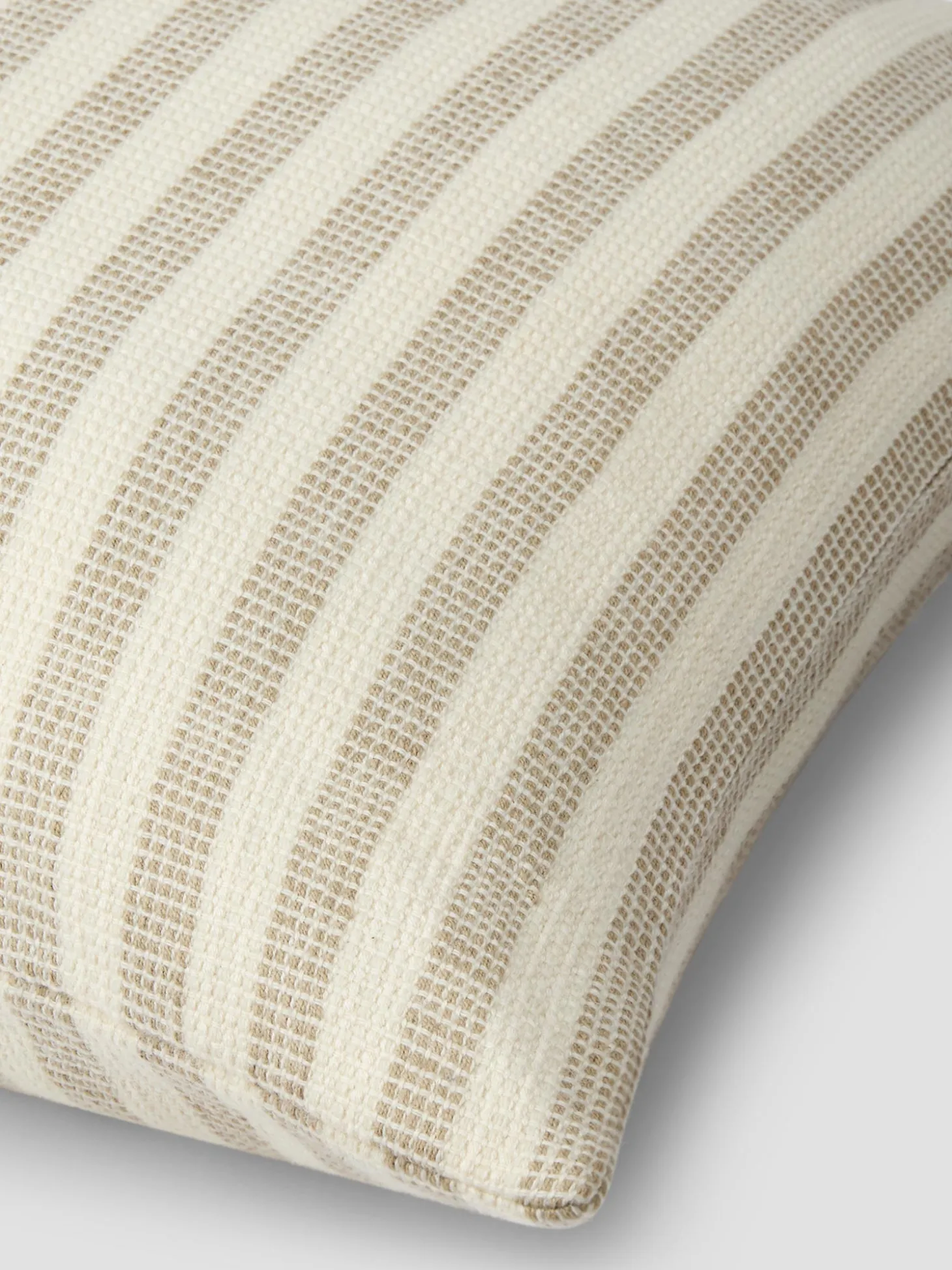 Oatmeal Pembroke Stripe Wool Cushion Cover