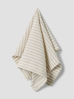 Oatmeal Stripe Linen Blend Napkins Set of 4