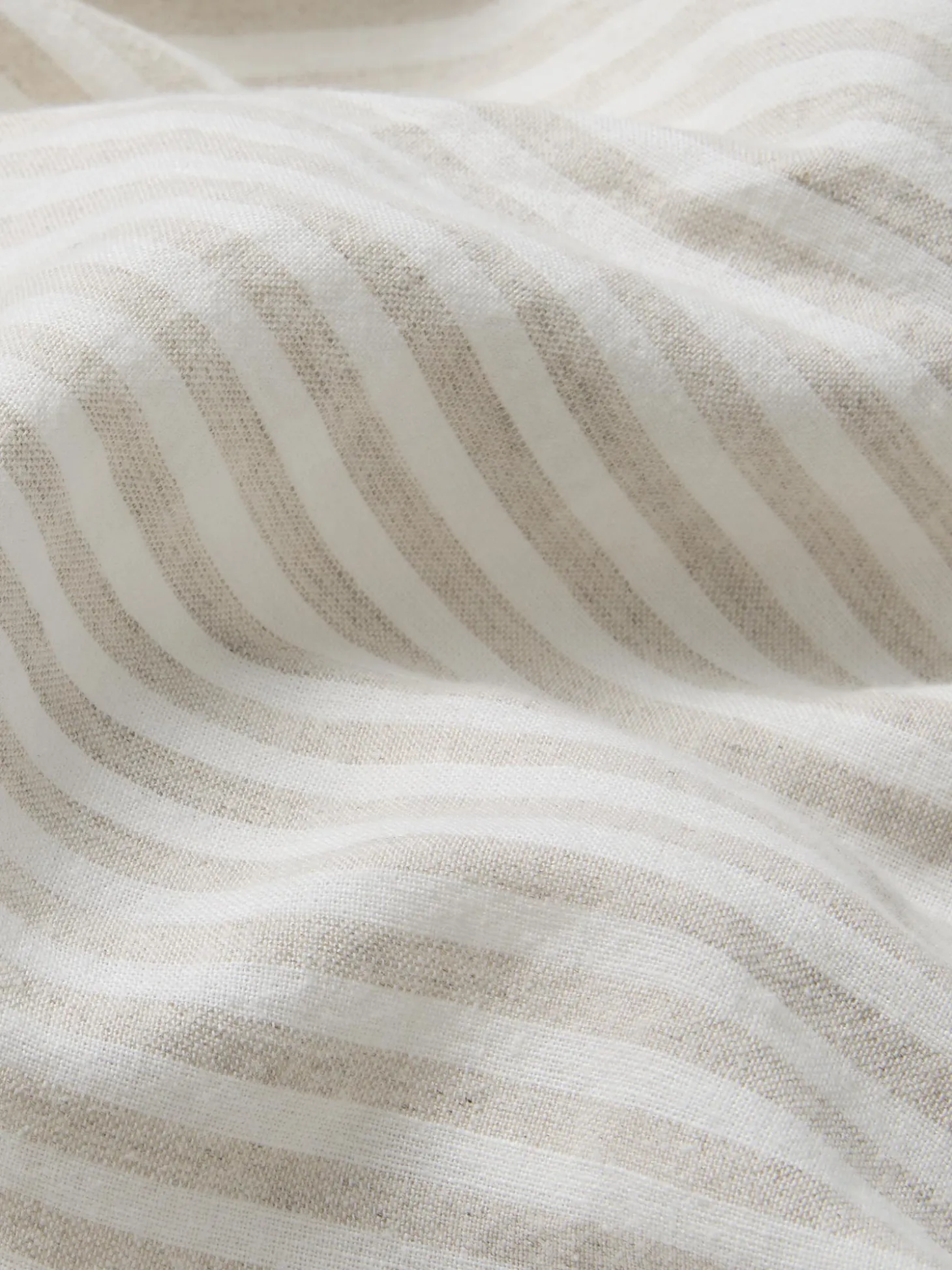 Oatmeal Stripe 100% Linen Pillowcases (Pair)