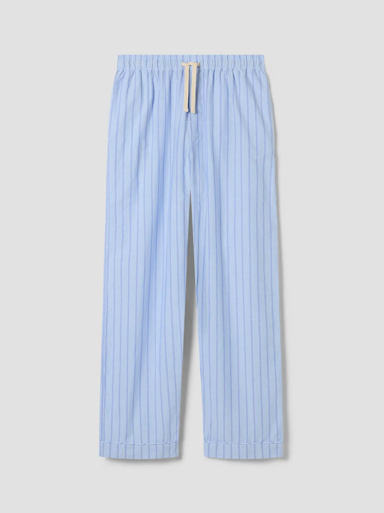 Pale Blue Favorite Shirt Stripe Cotton Pants