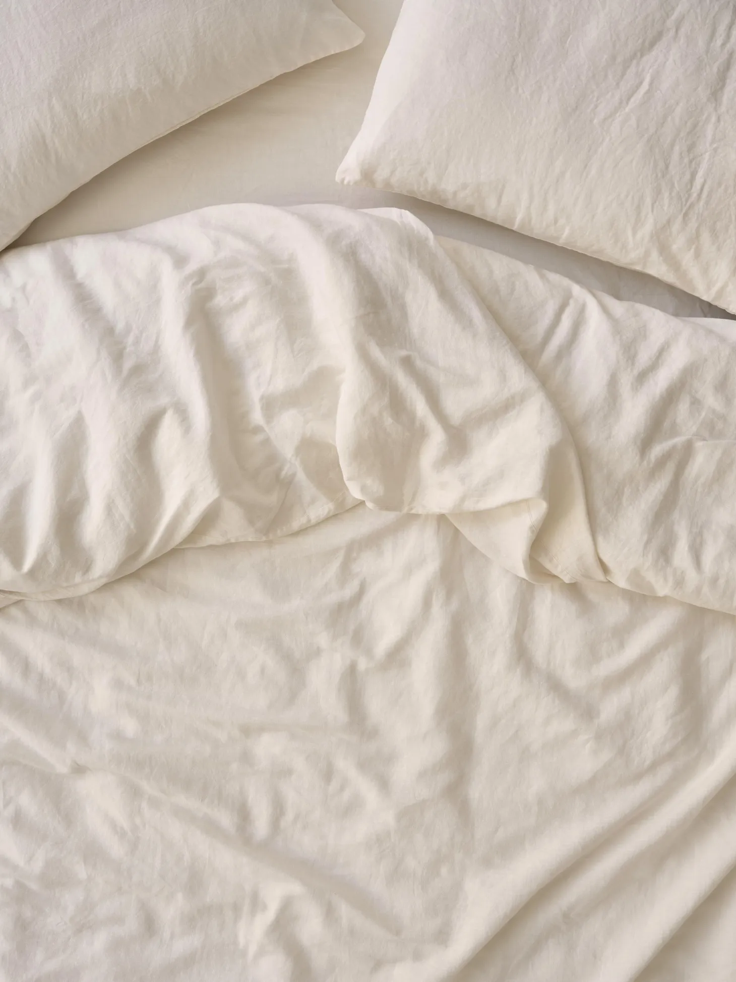 Pearl Linen Blend Duvet Cover