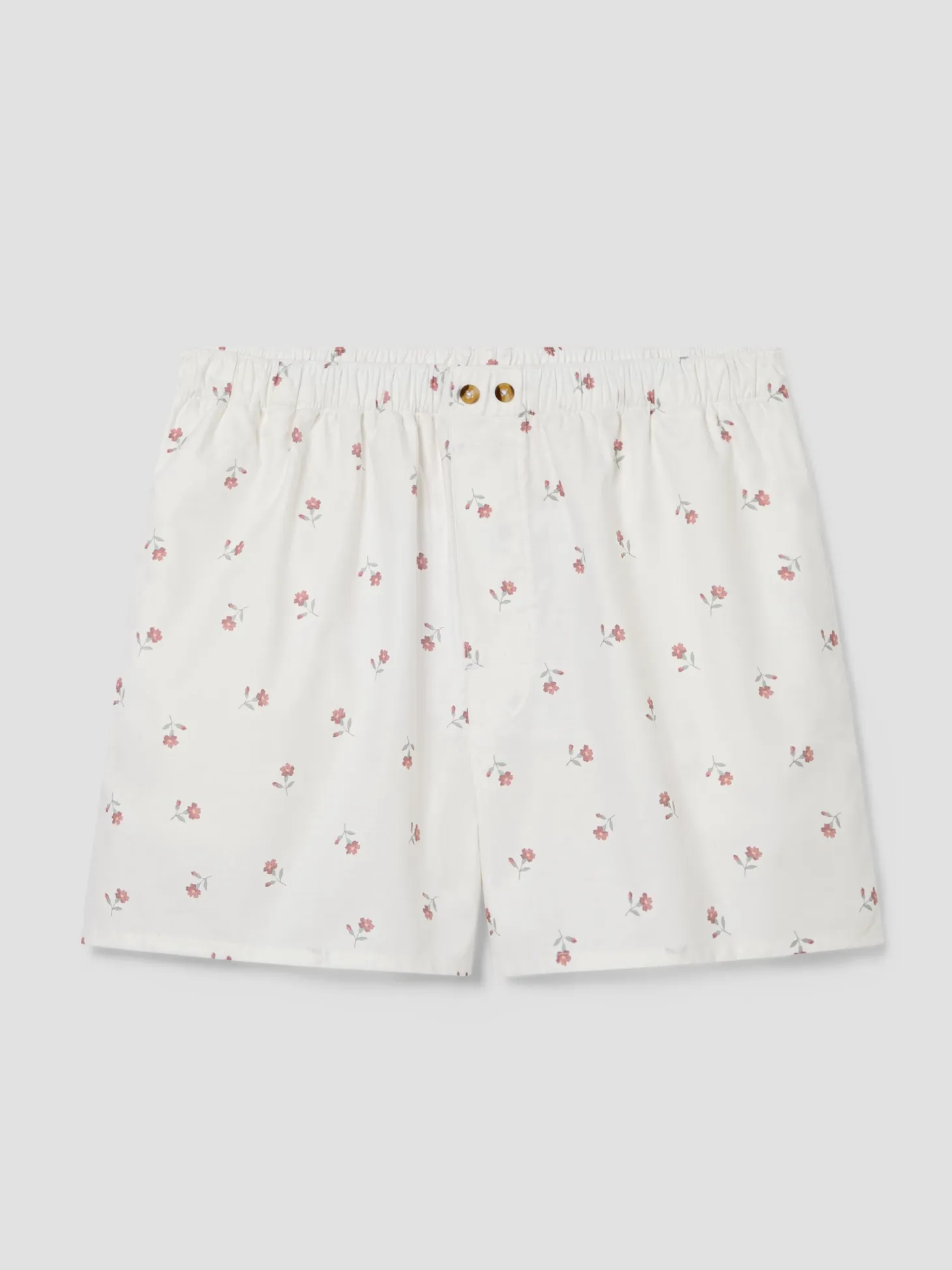 Pearl Posy Bud Cotton Boxer Shorts