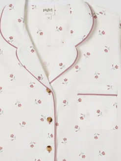 Pearl Posy Bud Cotton Pants Set