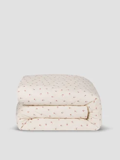 Pearl Posy Bud Linen Blend Duvet Cover