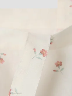 Pearl Posy Bud Linen Blend Tote Bag