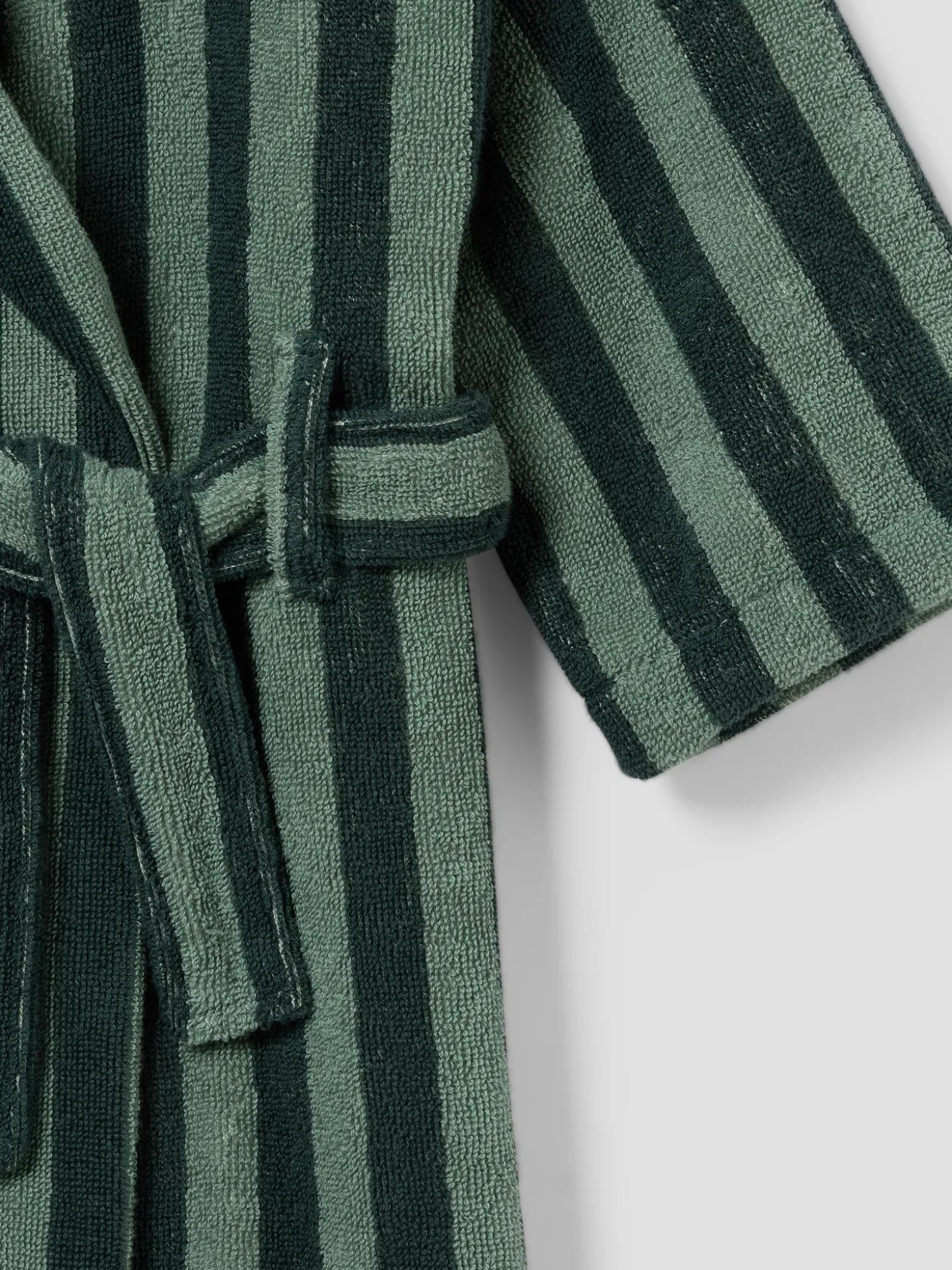 Pine Green Kids Pembroke Stripe Cotton Robe