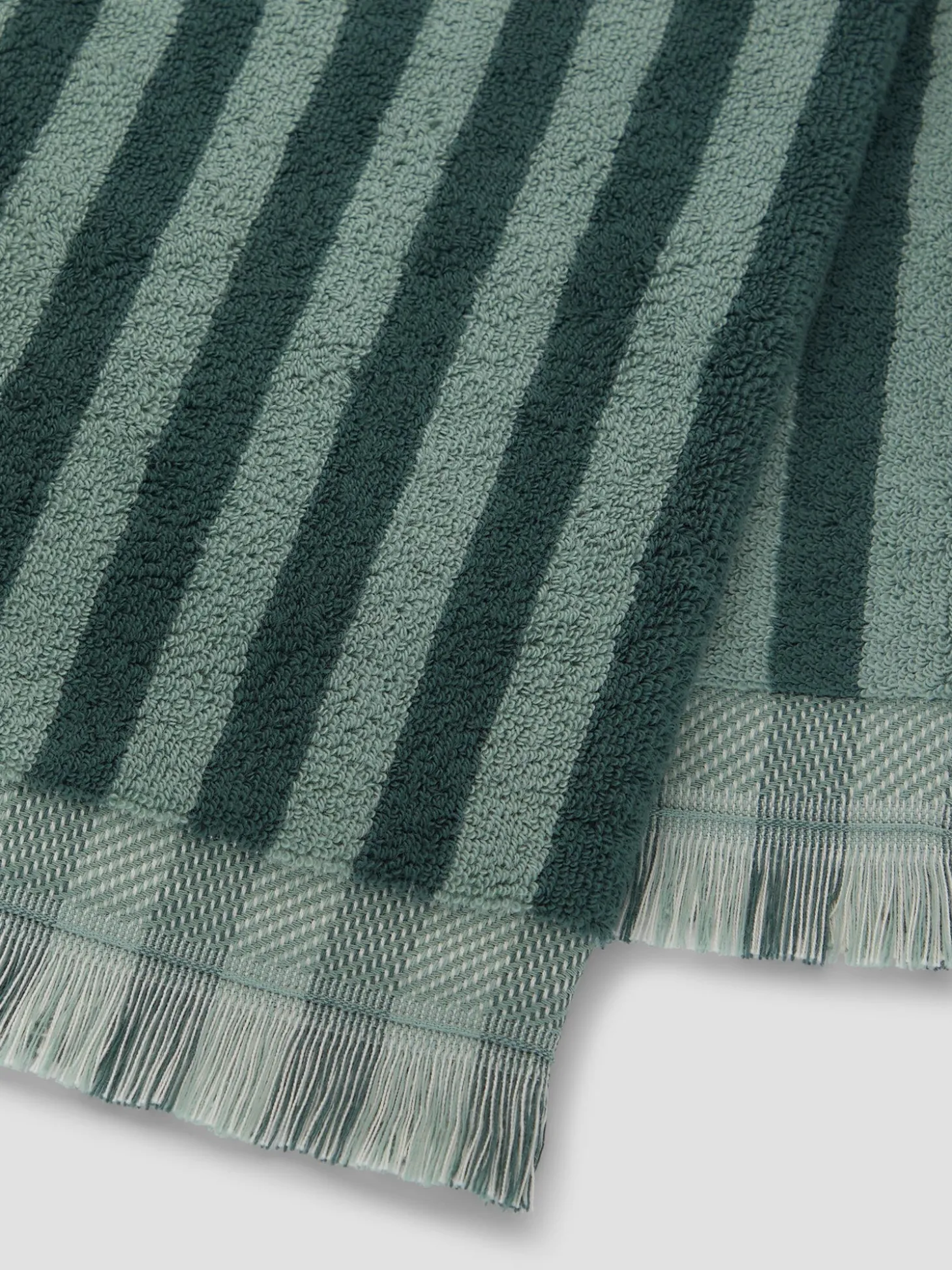 Pine Green Pembroke Stripe Bathroom Delights