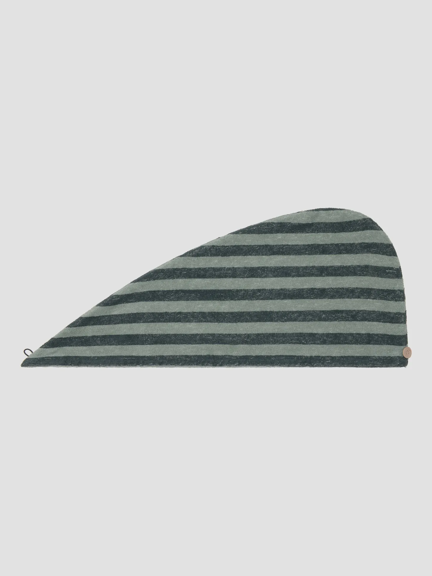 Pine Green Pembroke Stripe Cotton Hair Wrap