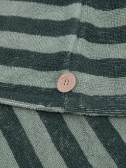 Pine Green Pembroke Stripe Cotton Hair Wrap