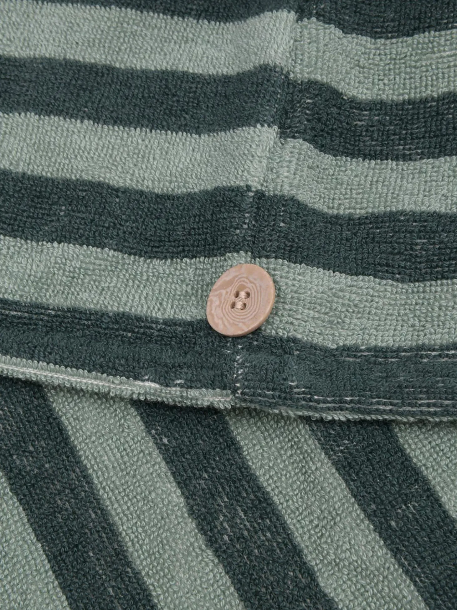 Pine Green Pembroke Stripe Cotton Hair Wrap