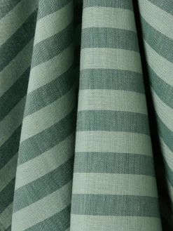 Pine Green Pembroke Stripe Linen Blend Tea Towel