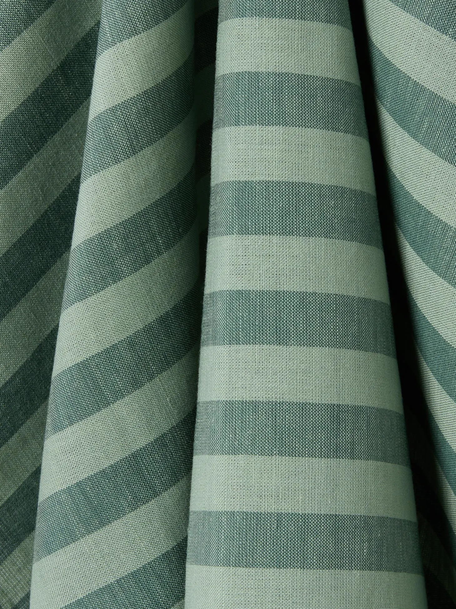 Pine Green Pembroke Stripe Linen Blend Tea Towel