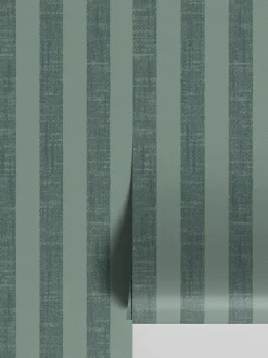 Pine Green Pembroke Stripe Wallpaper