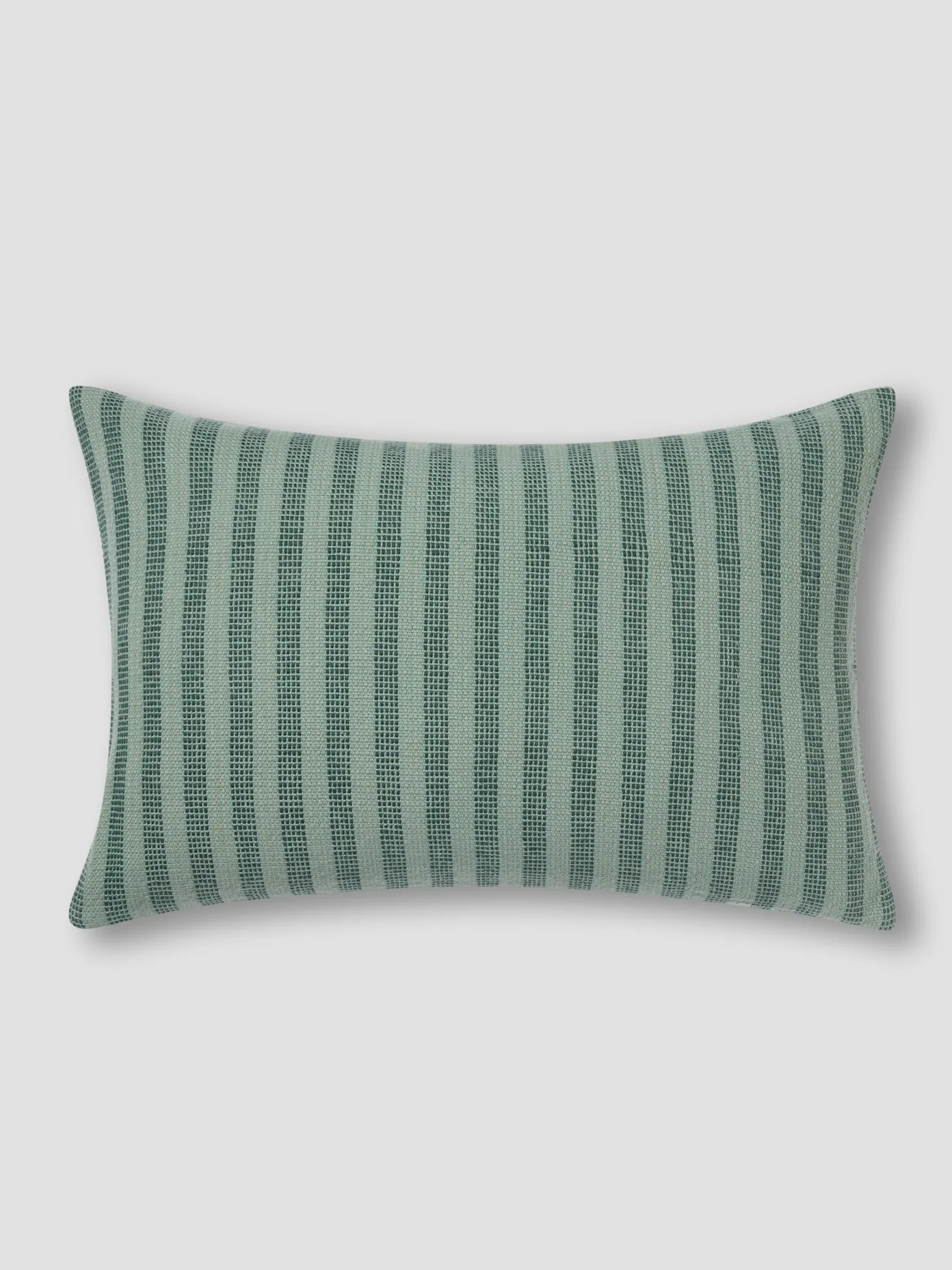 Pine Green Pembroke Stripe Wool Cushion Cover