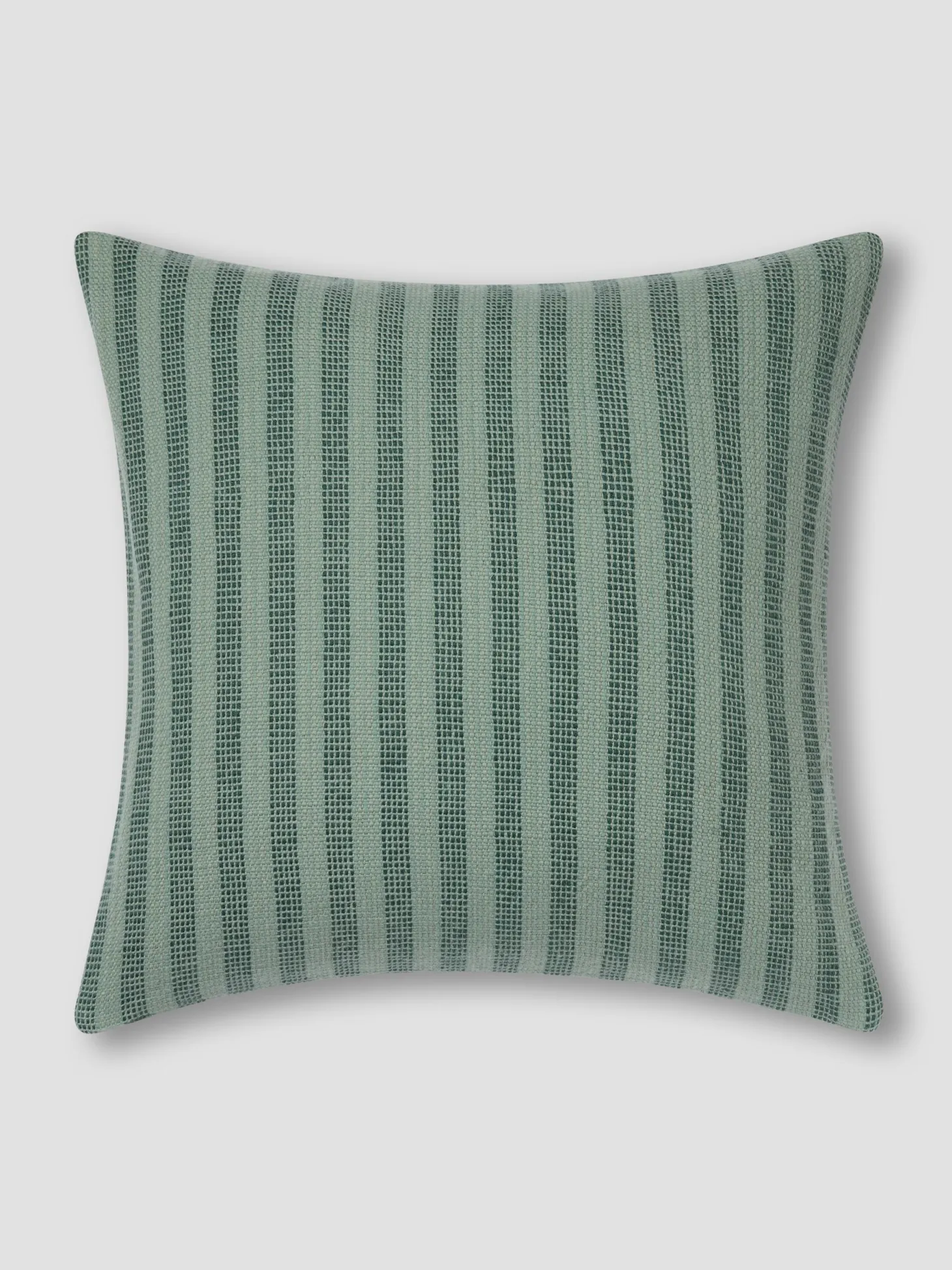 Pine Green Pembroke Stripe Wool Cushion Cover