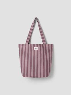 Plum Wine Pembroke Linen Blend Tote Bag