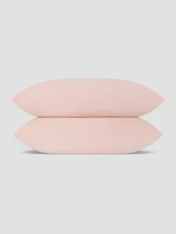 Poetic Pink Washed Cotton Percale Pillowcases (Pair)
