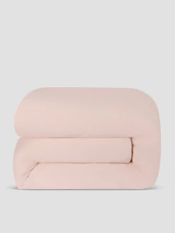 Poetic Pink Washed Cotton Percale Duvet Cover