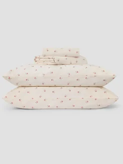 Posy Bud Linen Blend Sheet Set