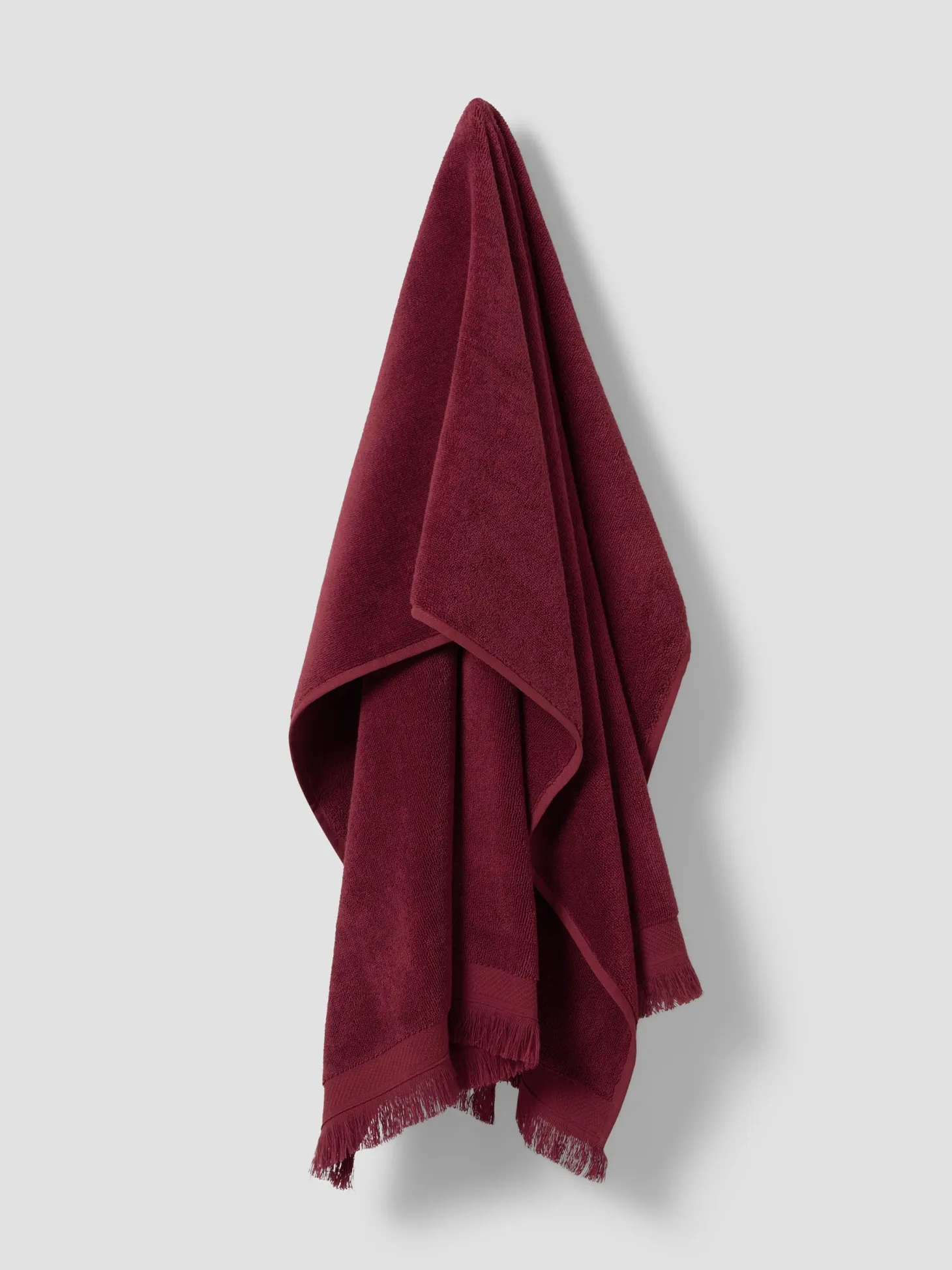 Rhubarb Fringe Edge Cotton Towels