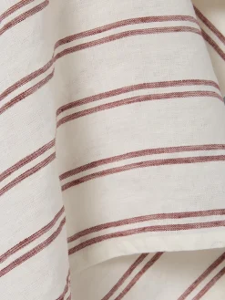 Rhubarb Kemptown Stripe Linen Blend Tea Towel