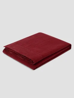 Rhubarb Linen Blend Flat Sheet