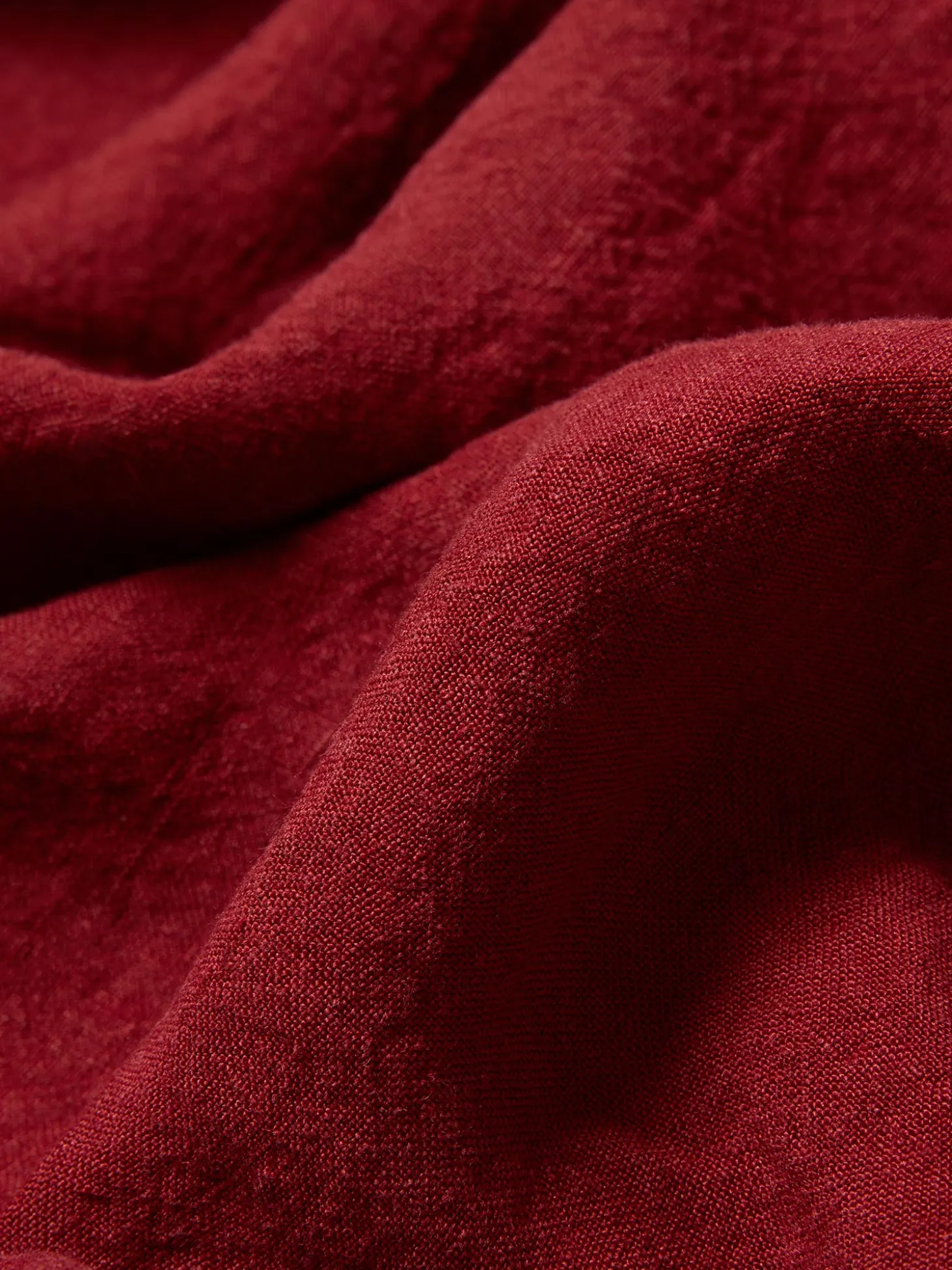 Rhubarb Linen Blend Flat Sheet