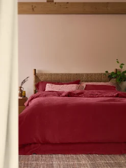 Rhubarb 100% Linen Duvet Cover